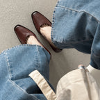 르 마레(Le Marais) 스퀘어 블록 펌프스 - 브라운