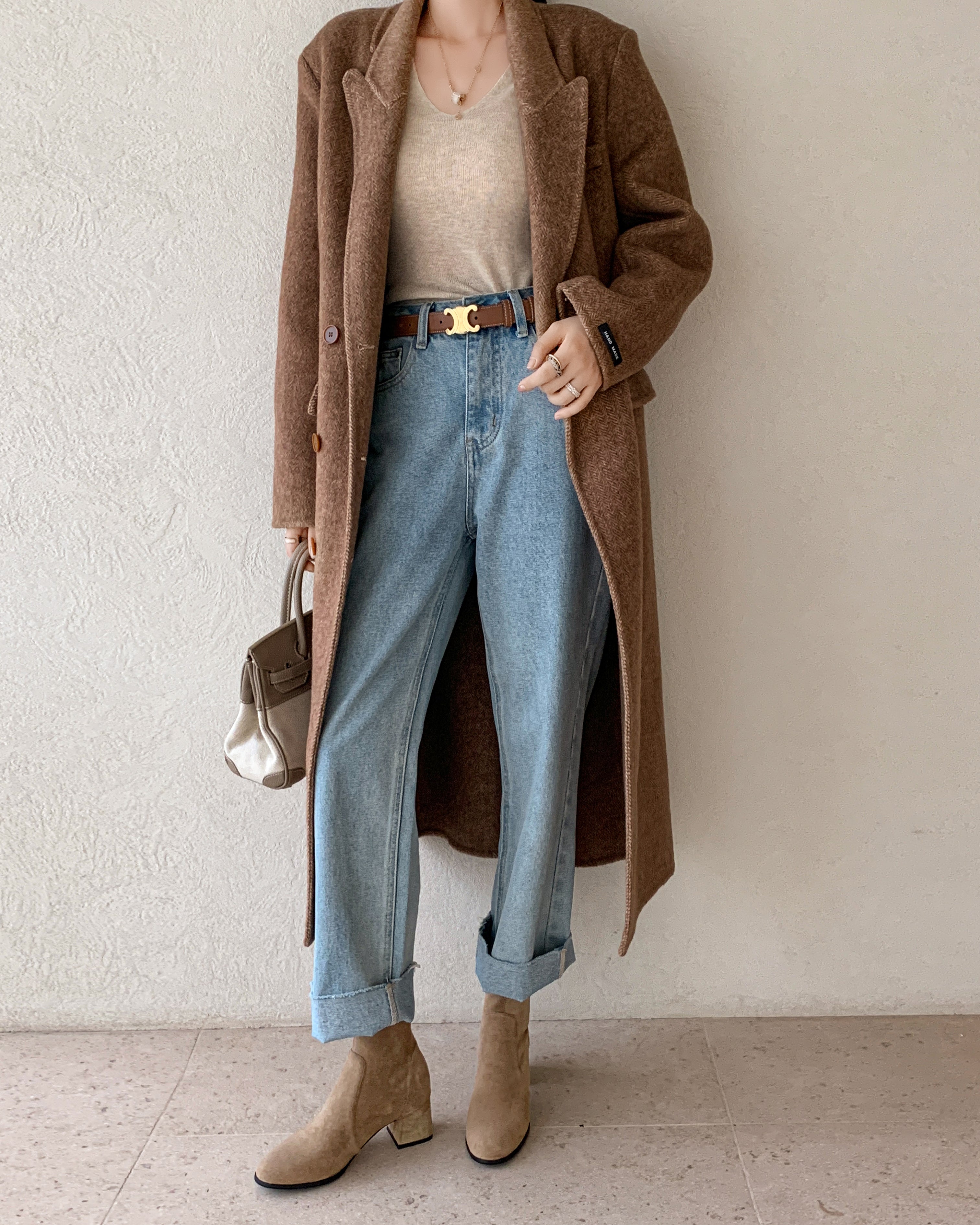 [Moloershow] 루나 라운드토 스판 5cm 삭스부츠 (33-40사이즈)