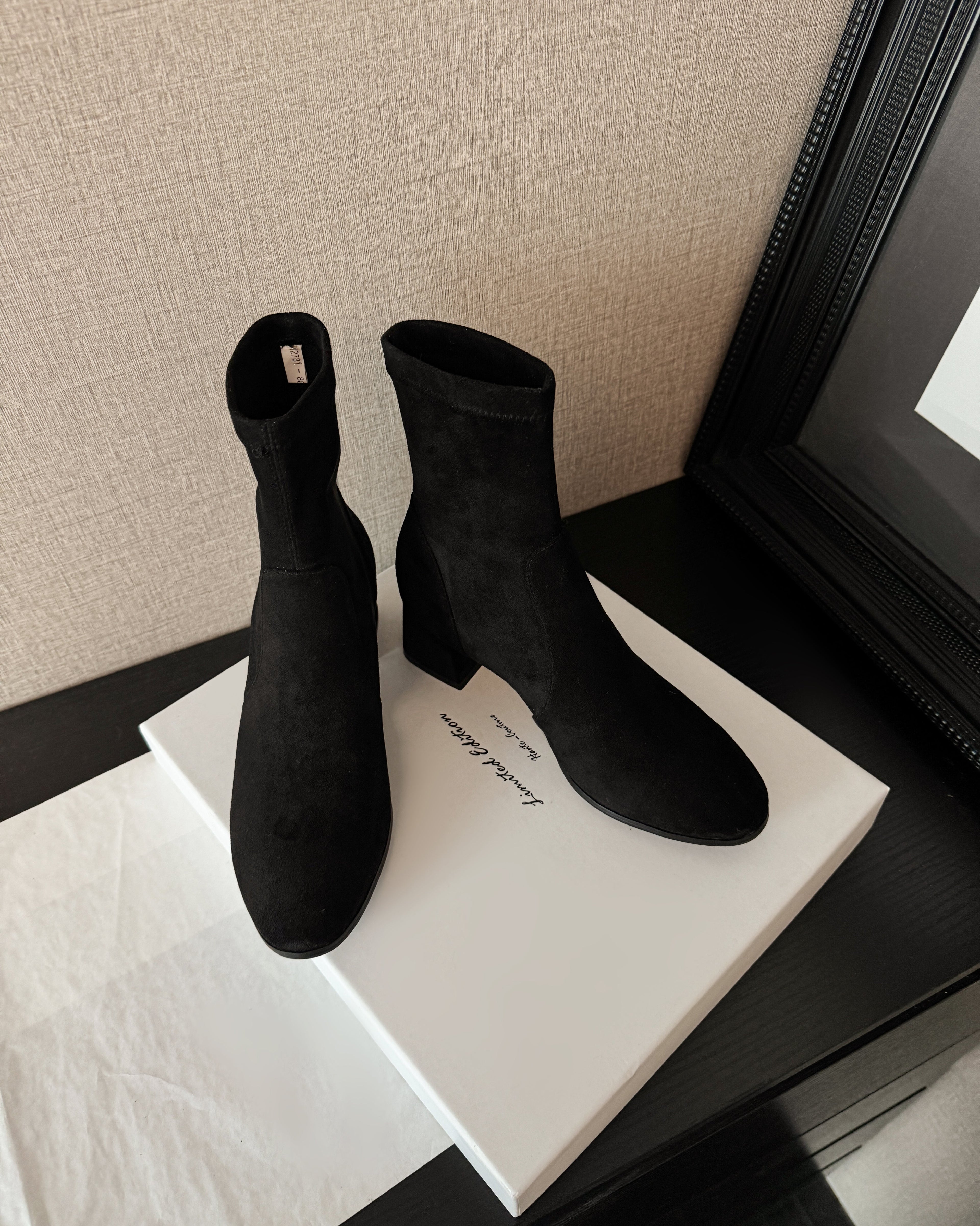 [Moloershow] 루나 라운드토 스판 5cm 삭스부츠 (33-40사이즈)