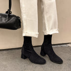 [Moloershow] 루나 라운드토 스판 5cm 삭스부츠 (33-40사이즈)