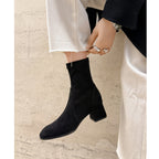 [Moloershow] 루나 라운드토 스판 5cm 삭스부츠 (33-40사이즈)