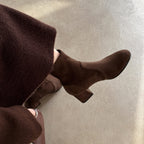 [Moloershow] 루나 라운드토 스판 5cm 삭스부츠 (33-40사이즈)