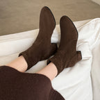 [Moloershow] 루나 라운드토 스판 5cm 삭스부츠 (33-40사이즈)