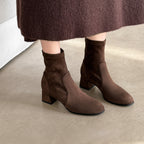 [Moloershow] 루나 라운드토 스판 5cm 삭스부츠 (33-40사이즈)