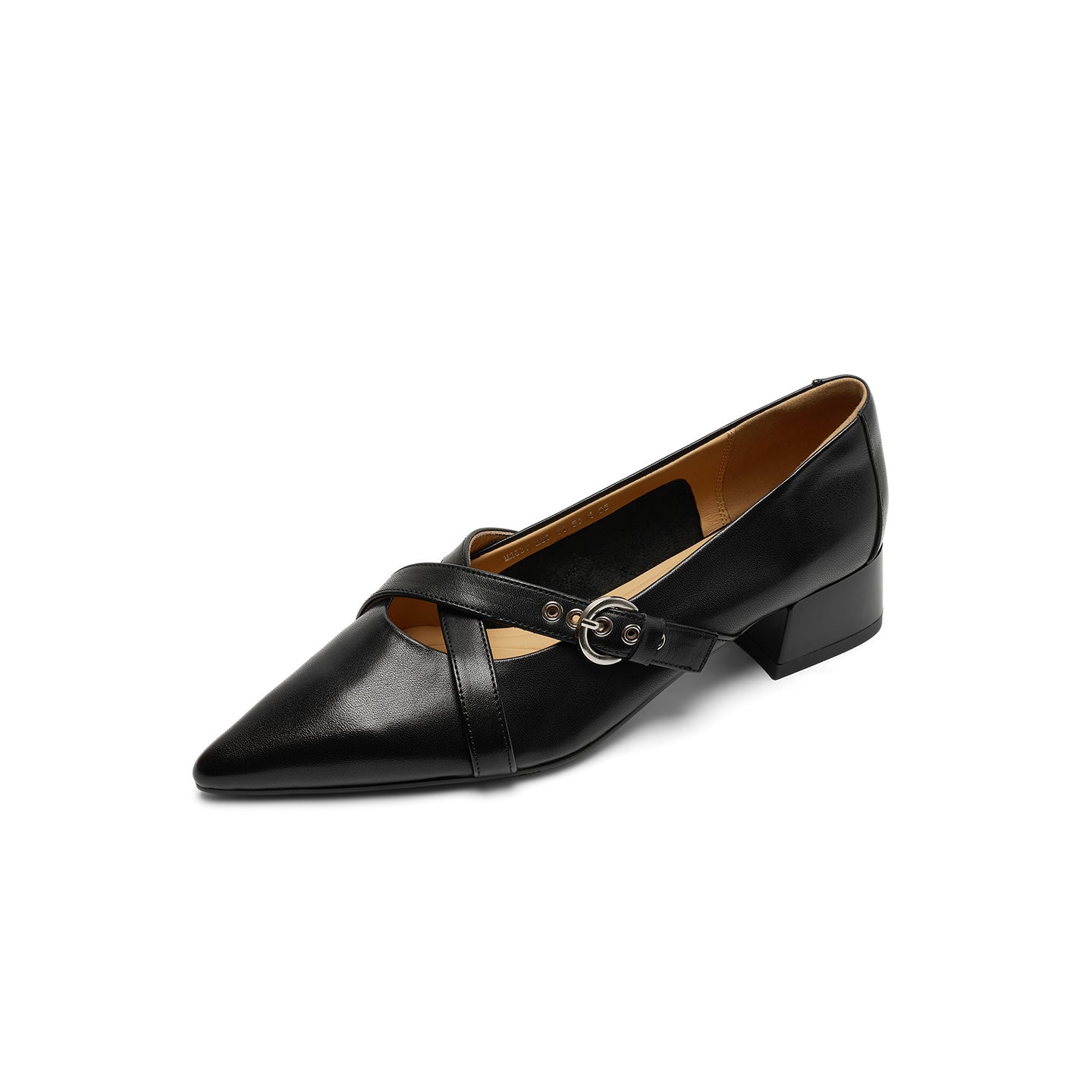 [M122] 뤼네트(Lunette)메리제인 로퍼 3.5cm 통굽 - 블랙