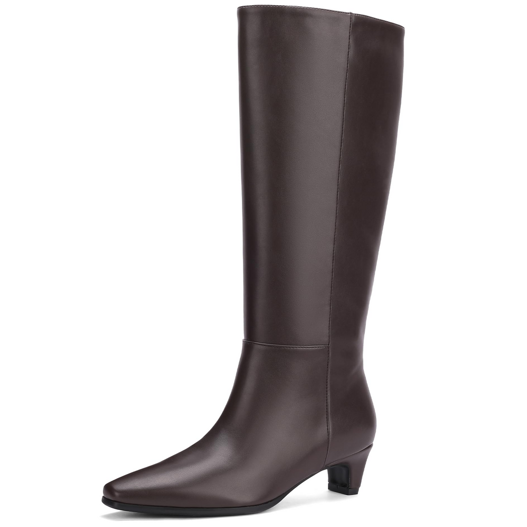The Margot Kitten Heel Knee Boot