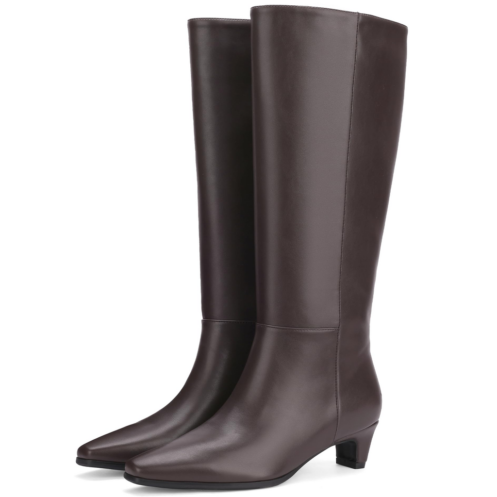 The Margot Kitten Heel Knee Boot