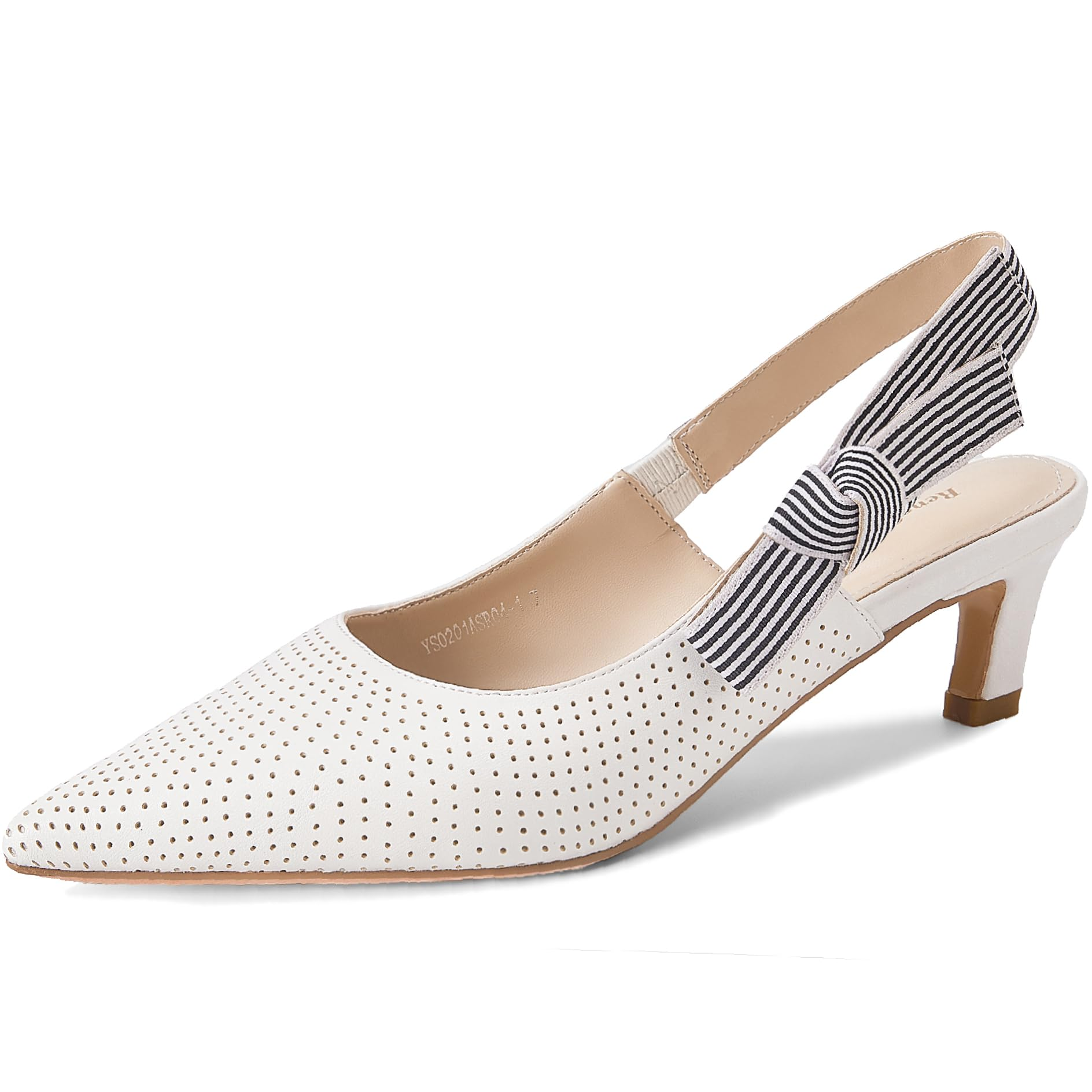 The Marina Perforated Slingback Pump
