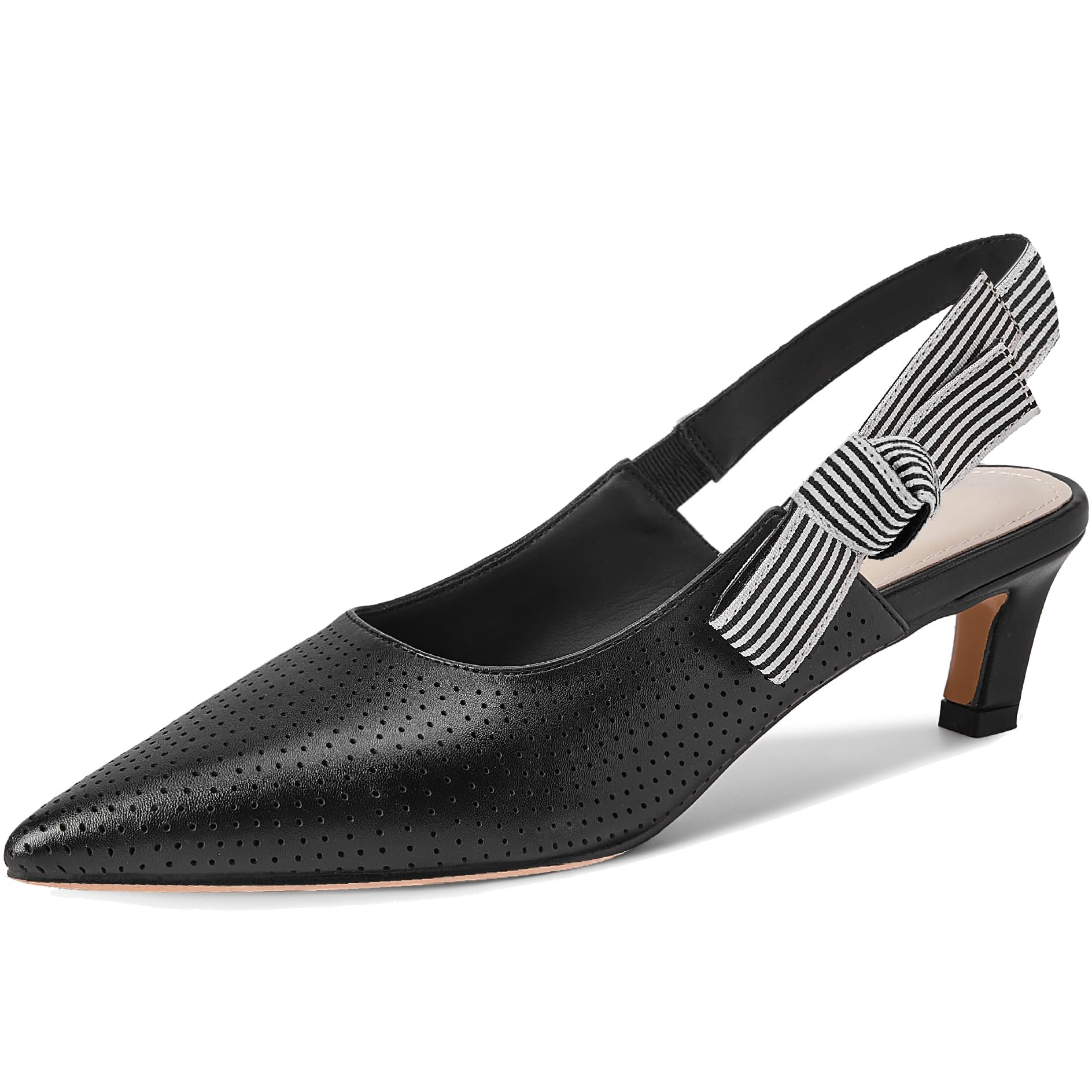 The Marina Perforated Slingback Pump