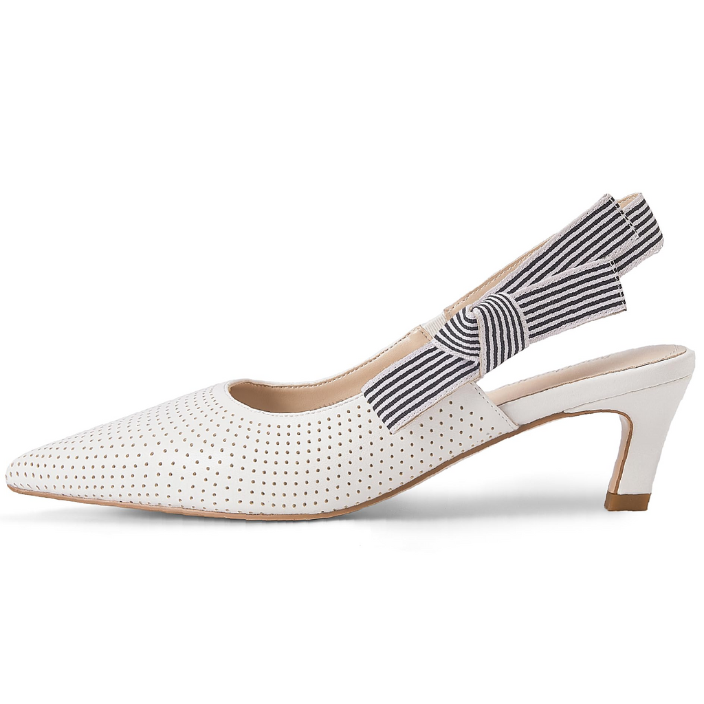 The Marina Perforated Slingback Pump