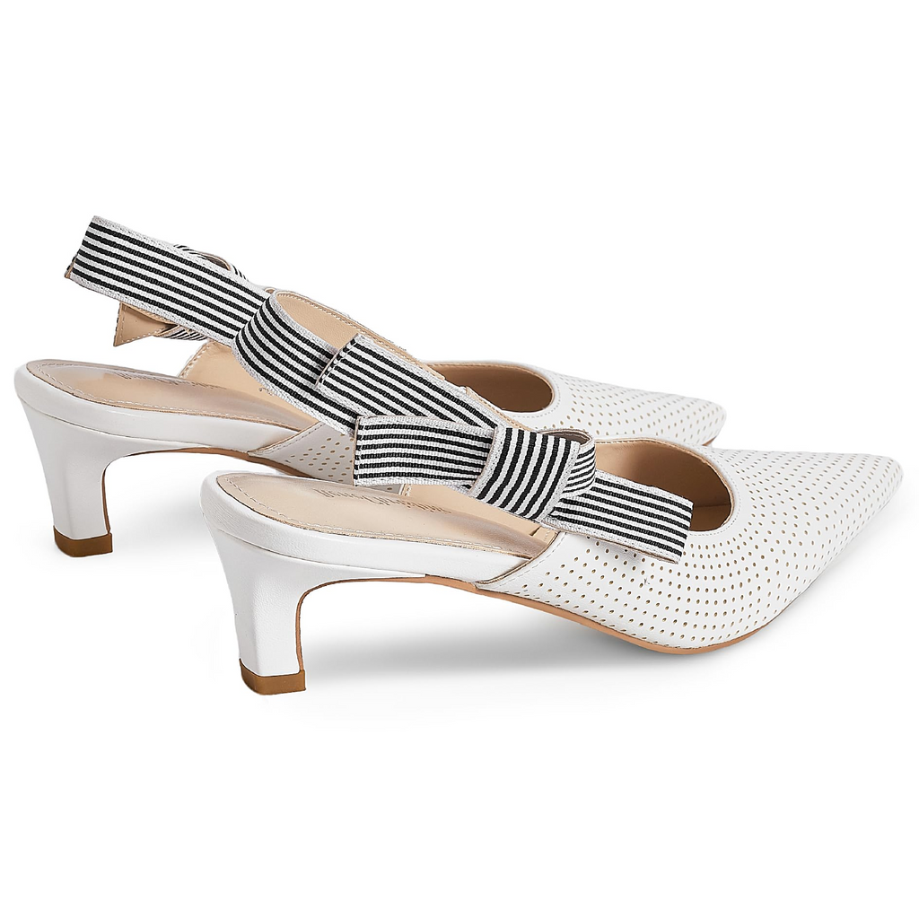 The Marina Perforated Slingback Pump