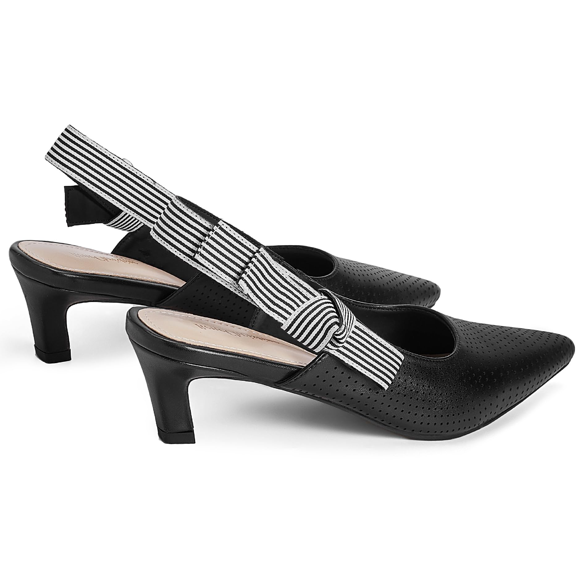 The Marina Perforated Slingback Pump