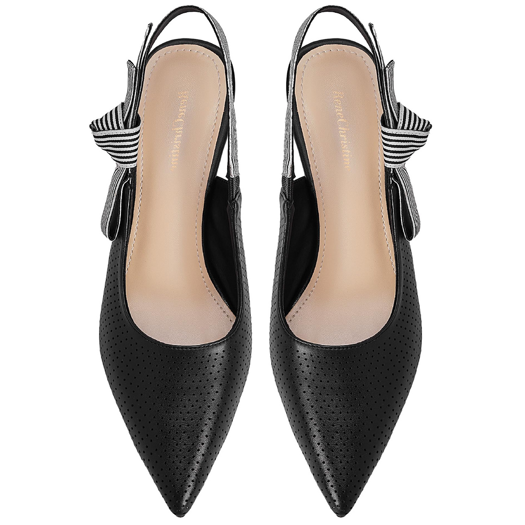 The Marina Perforated Slingback Pump