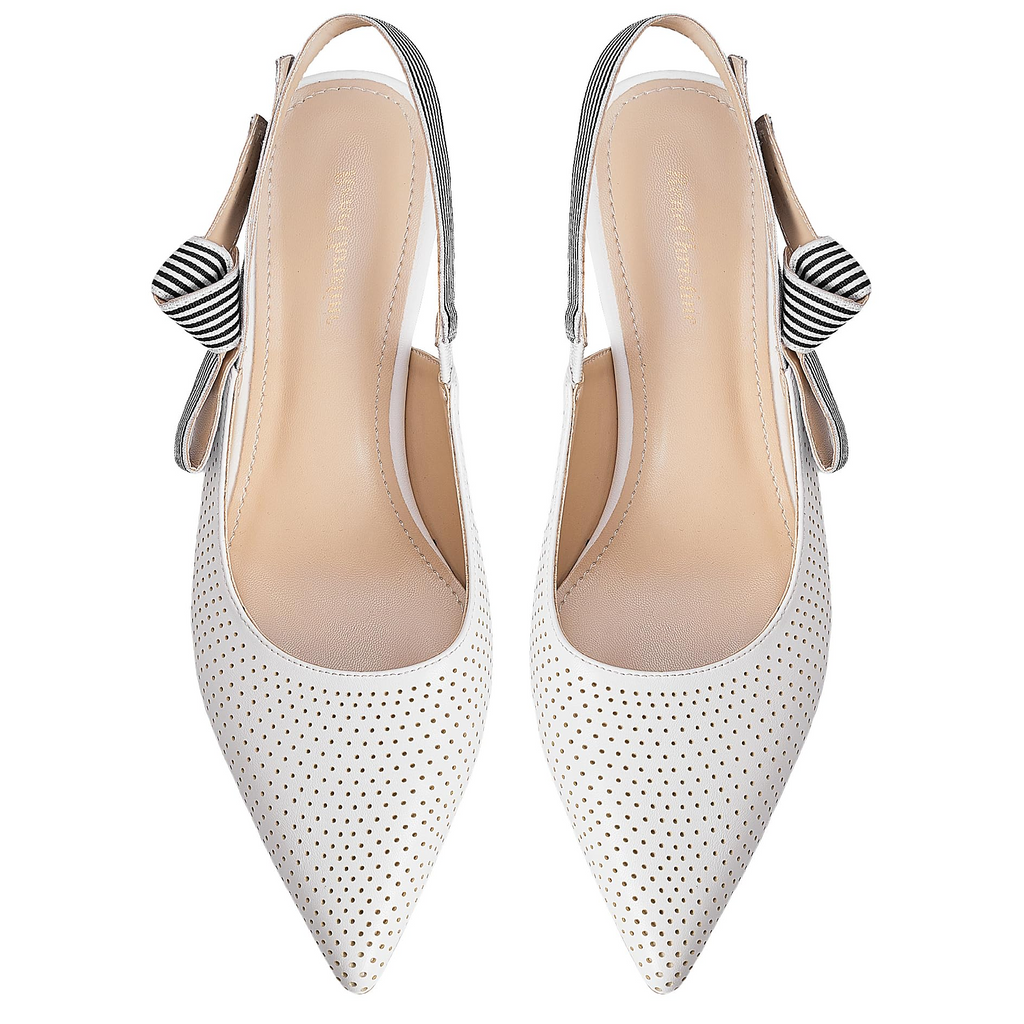 The Marina Perforated Slingback Pump