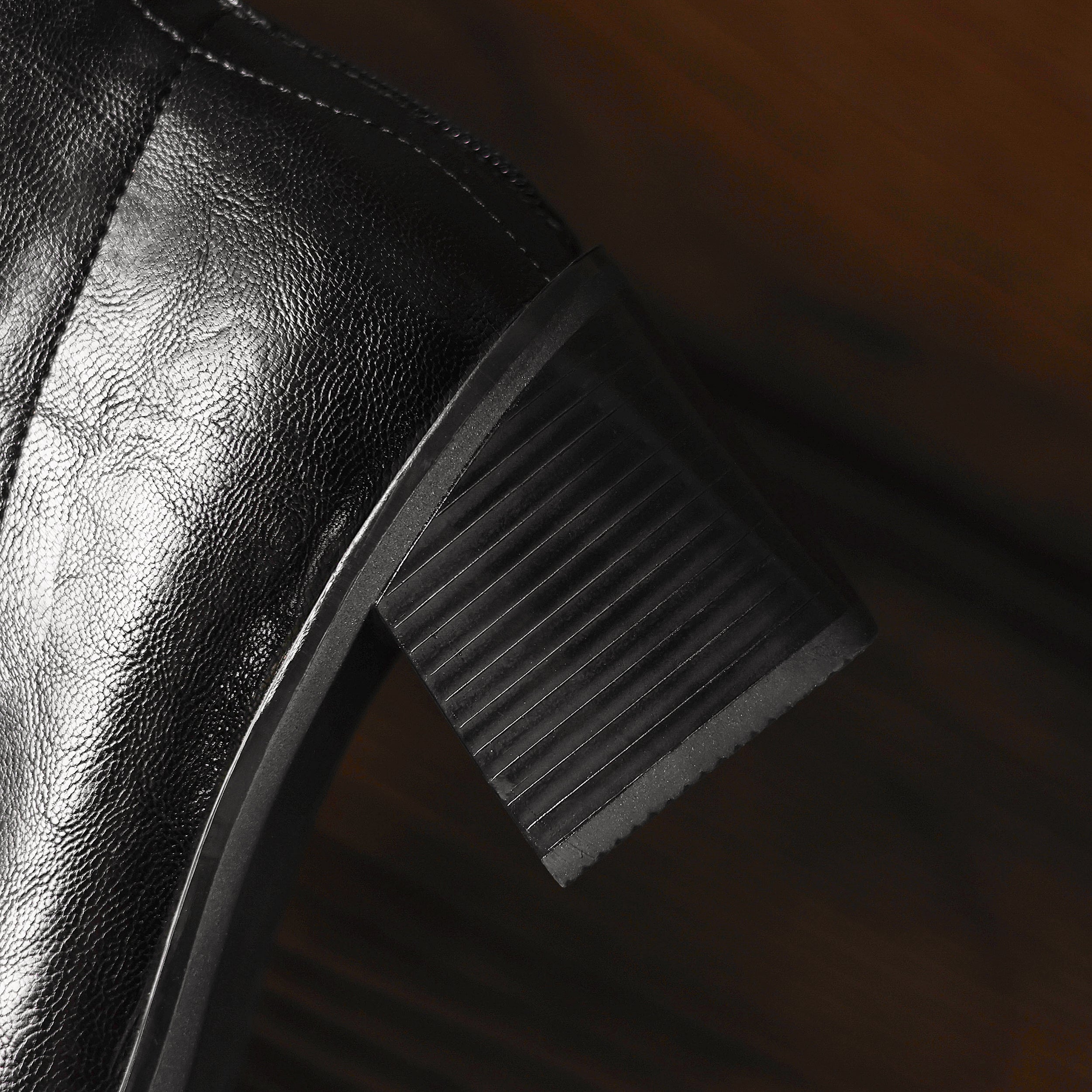 [Moloershow] 마야 스퀘어토 스판 6.5cm 앵클부츠 (기본/기모)