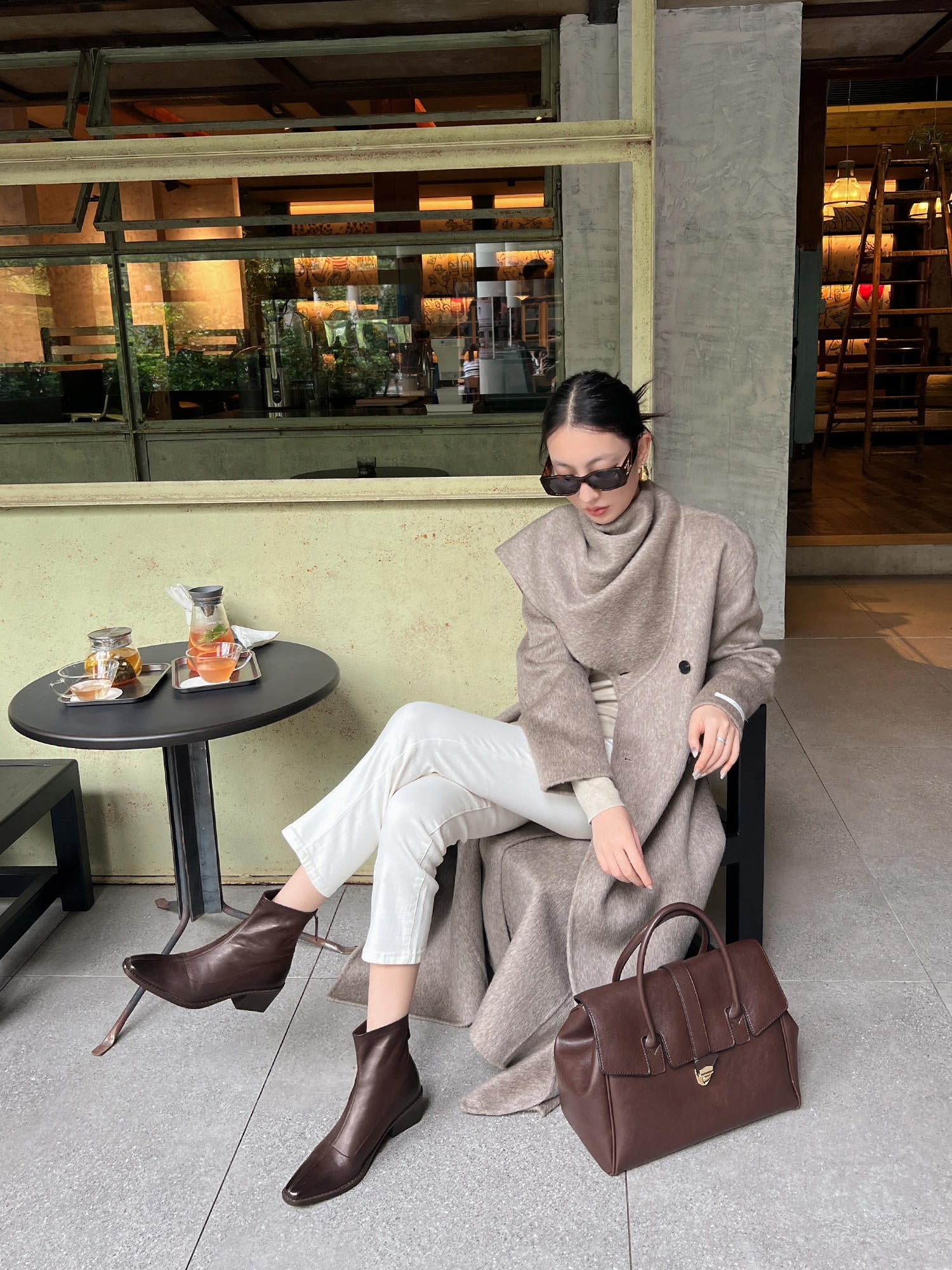 [Moloershow] 노라 프리미엄 소가죽 스퀘어토 5.5cm 앵클부츠