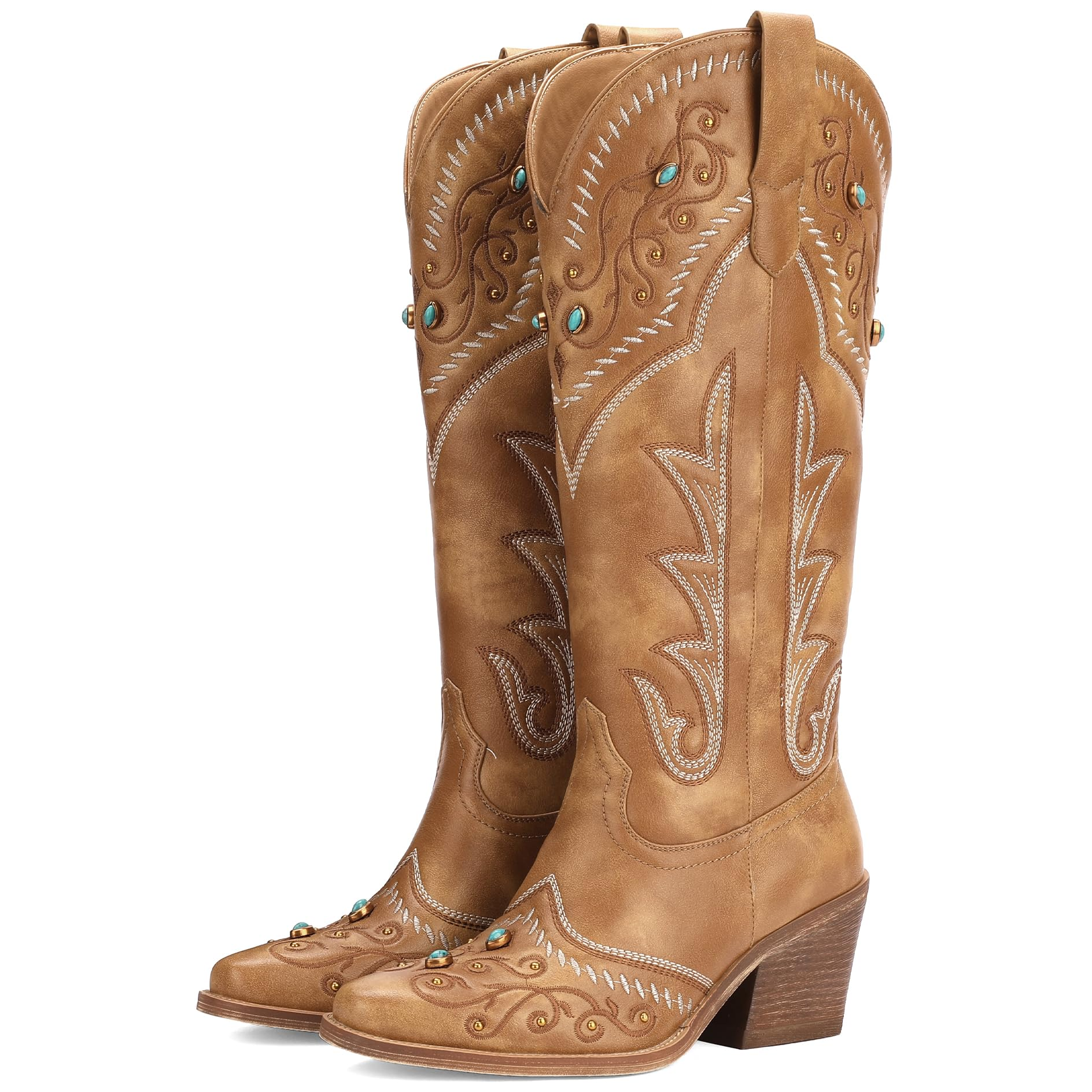 The Sedona Turquoise Detail Western Boot