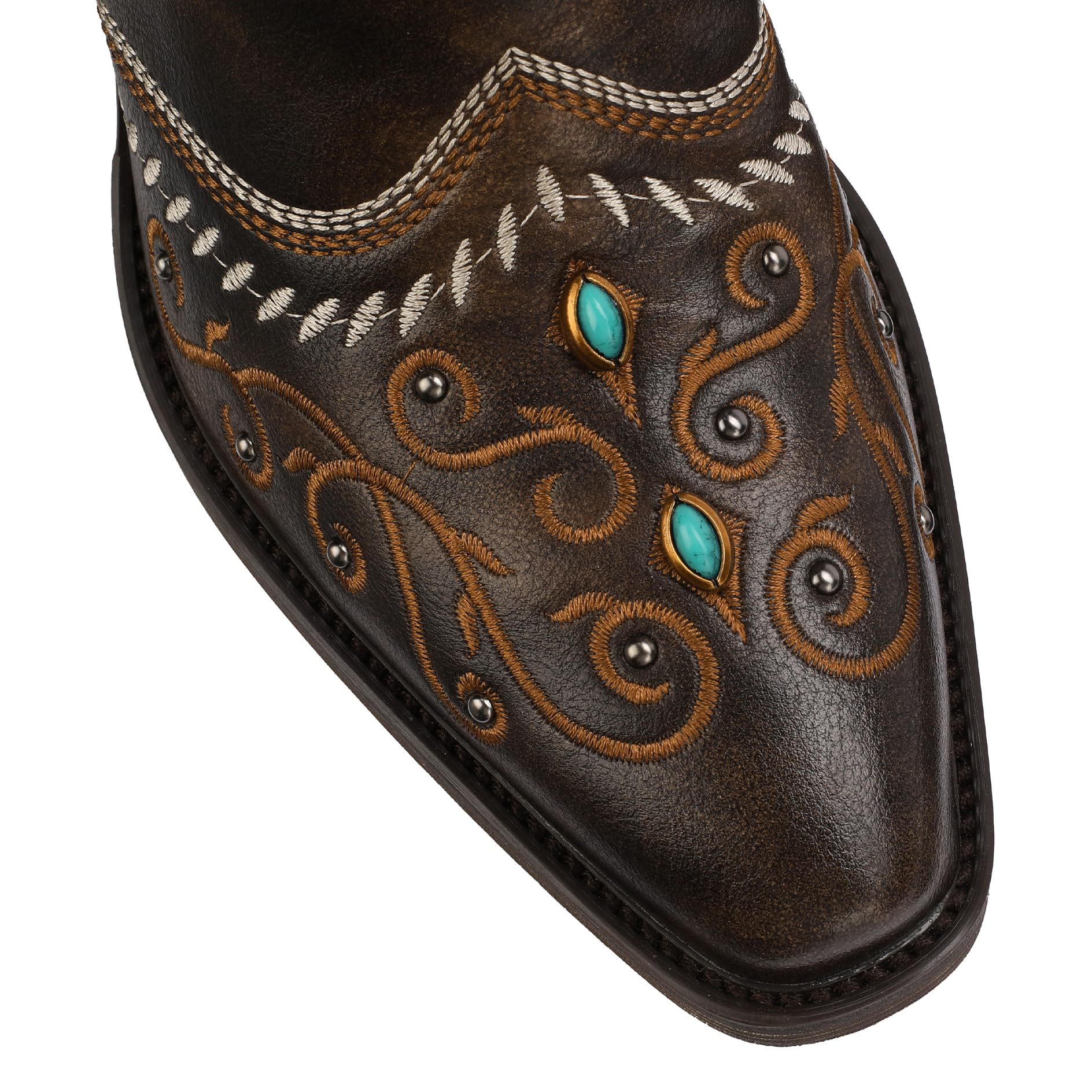 The Sedona Turquoise Detail Western Boot