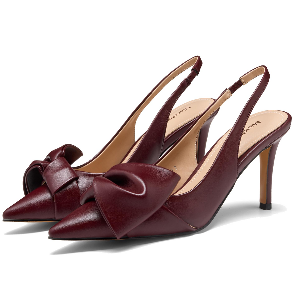The Serena Big Bow Slingback Pump