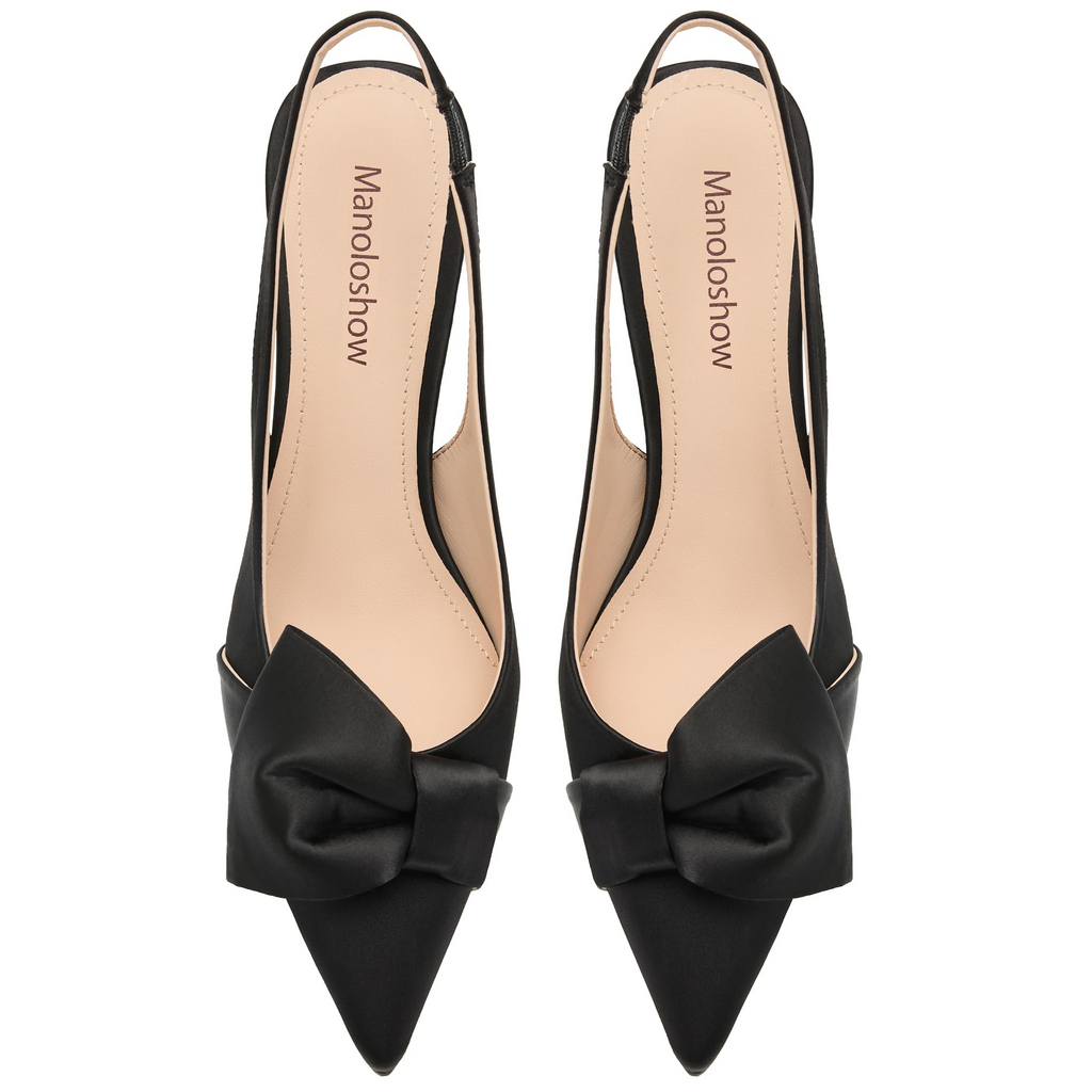 The Serena Big Bow Slingback Pump