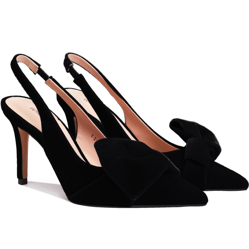The Serena Big Bow Slingback Pump