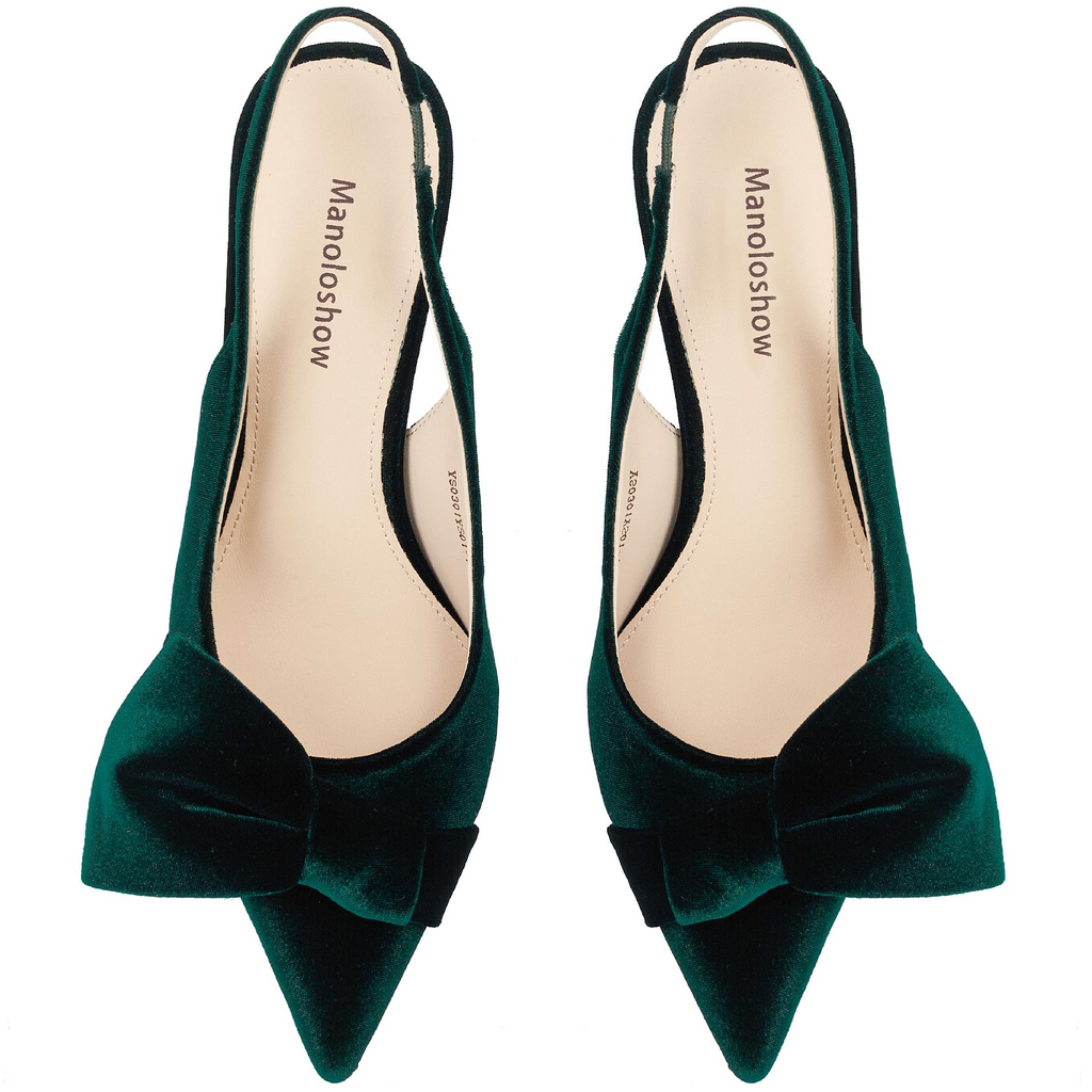 The Serena Big Bow Slingback Pump