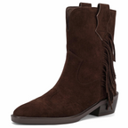 The Sierra Fringe Mid-Calf Western Boot