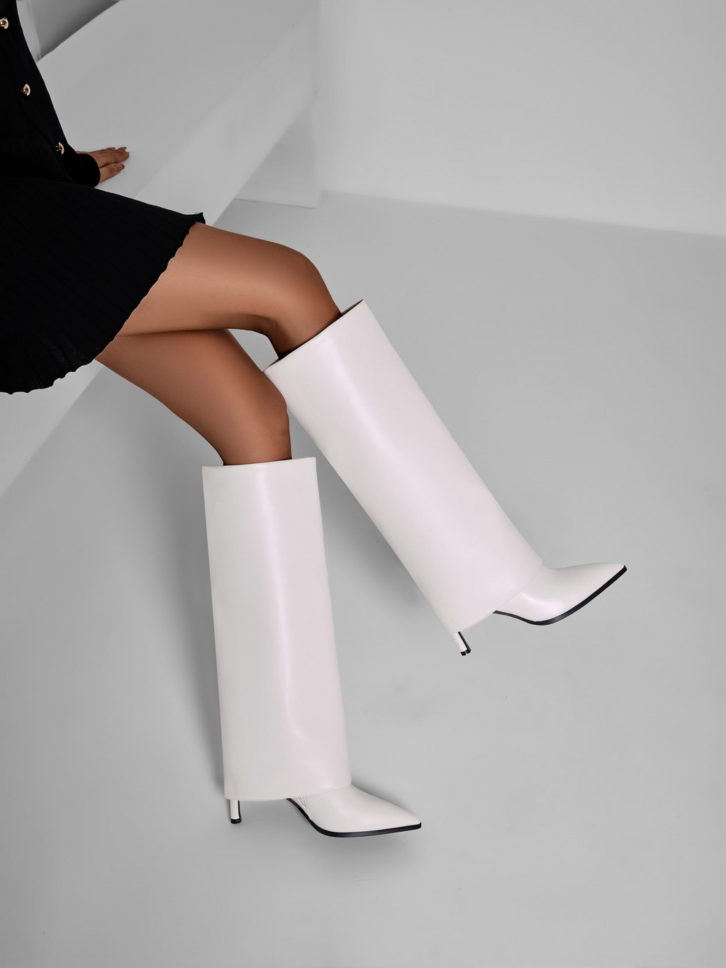 The Sloane Fold-Over Knee Boot