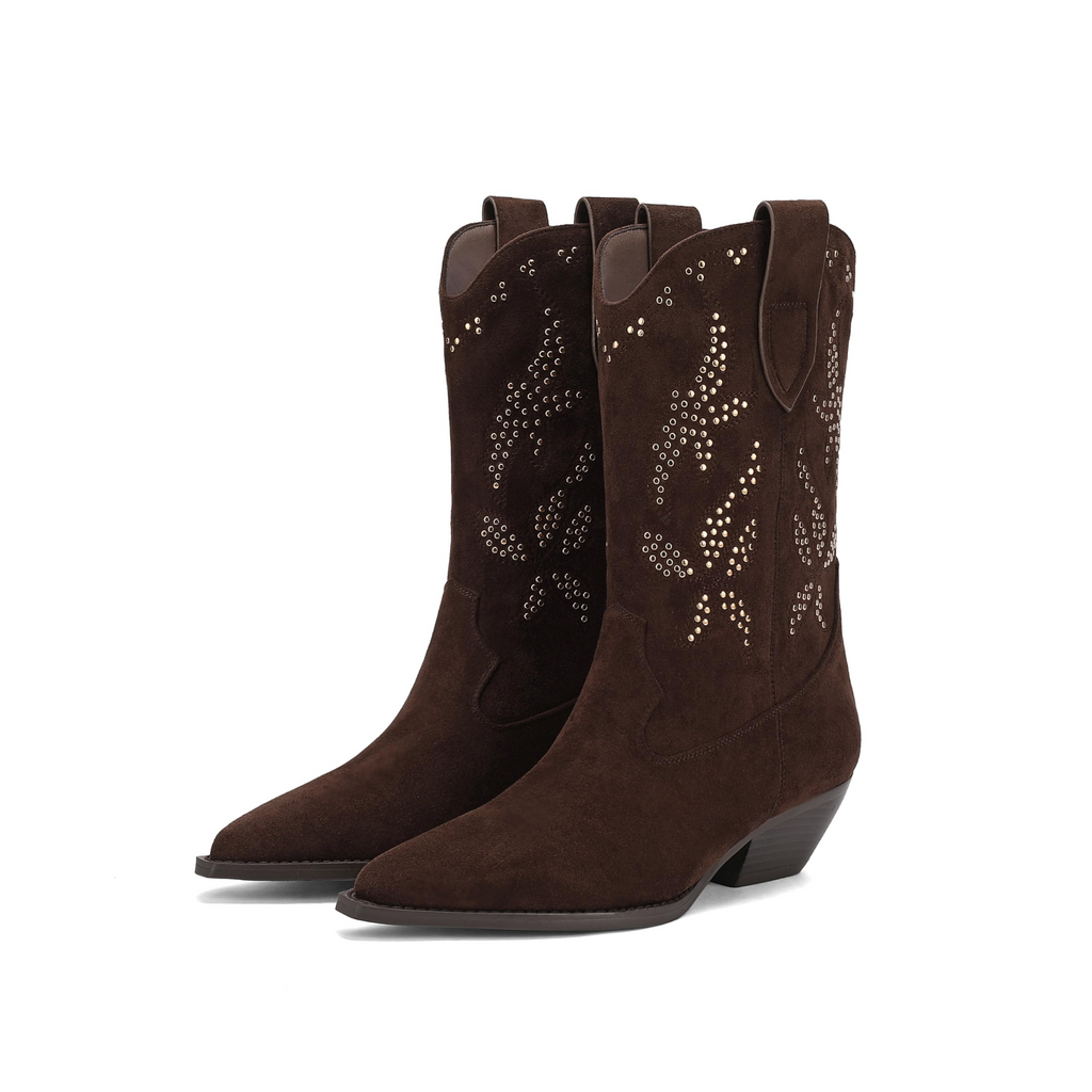 The Stella Studded Western Boot