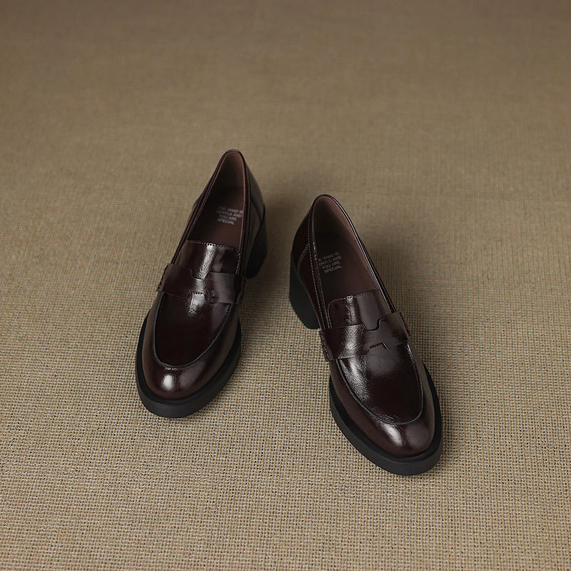 [M121] 디 어반(The Urban) 프리미엄 소가죽 로퍼 - 브라운