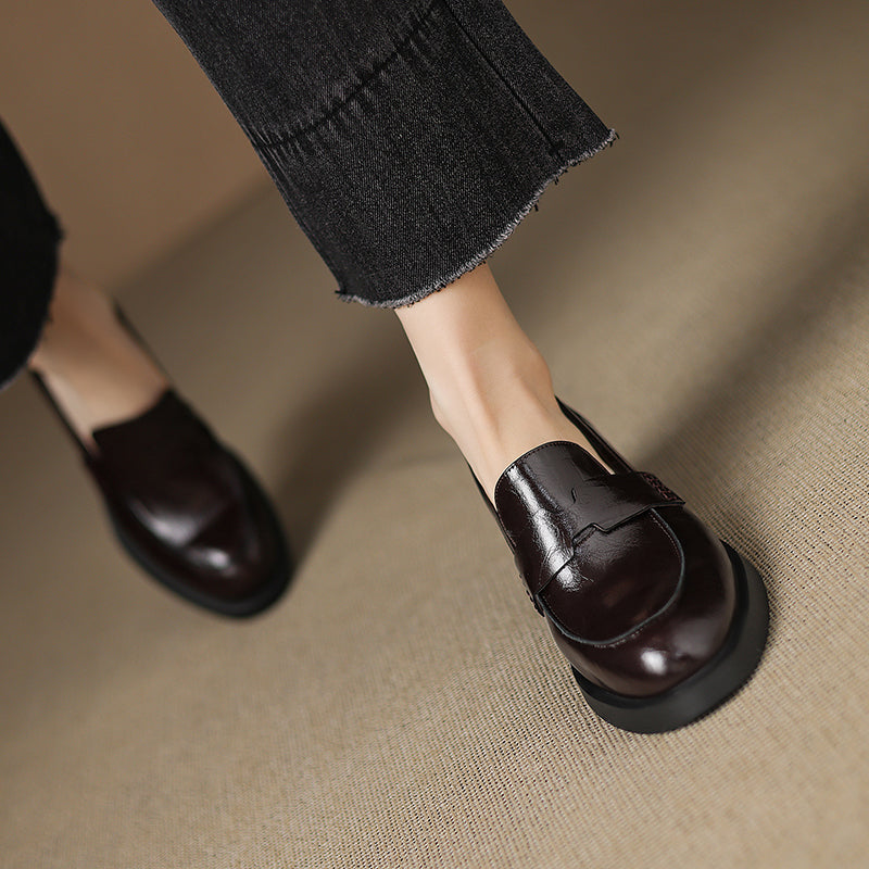 [M121] 디 어반(The Urban) 프리미엄 소가죽 로퍼 - 브라운