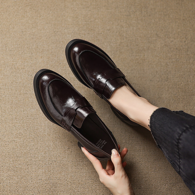 [M121] 디 어반(The Urban) 프리미엄 소가죽 로퍼 - 브라운