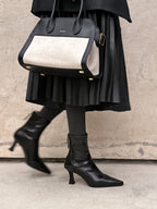 발렌티나 스틸레토 스판 앵클부츠 (7.5cm)