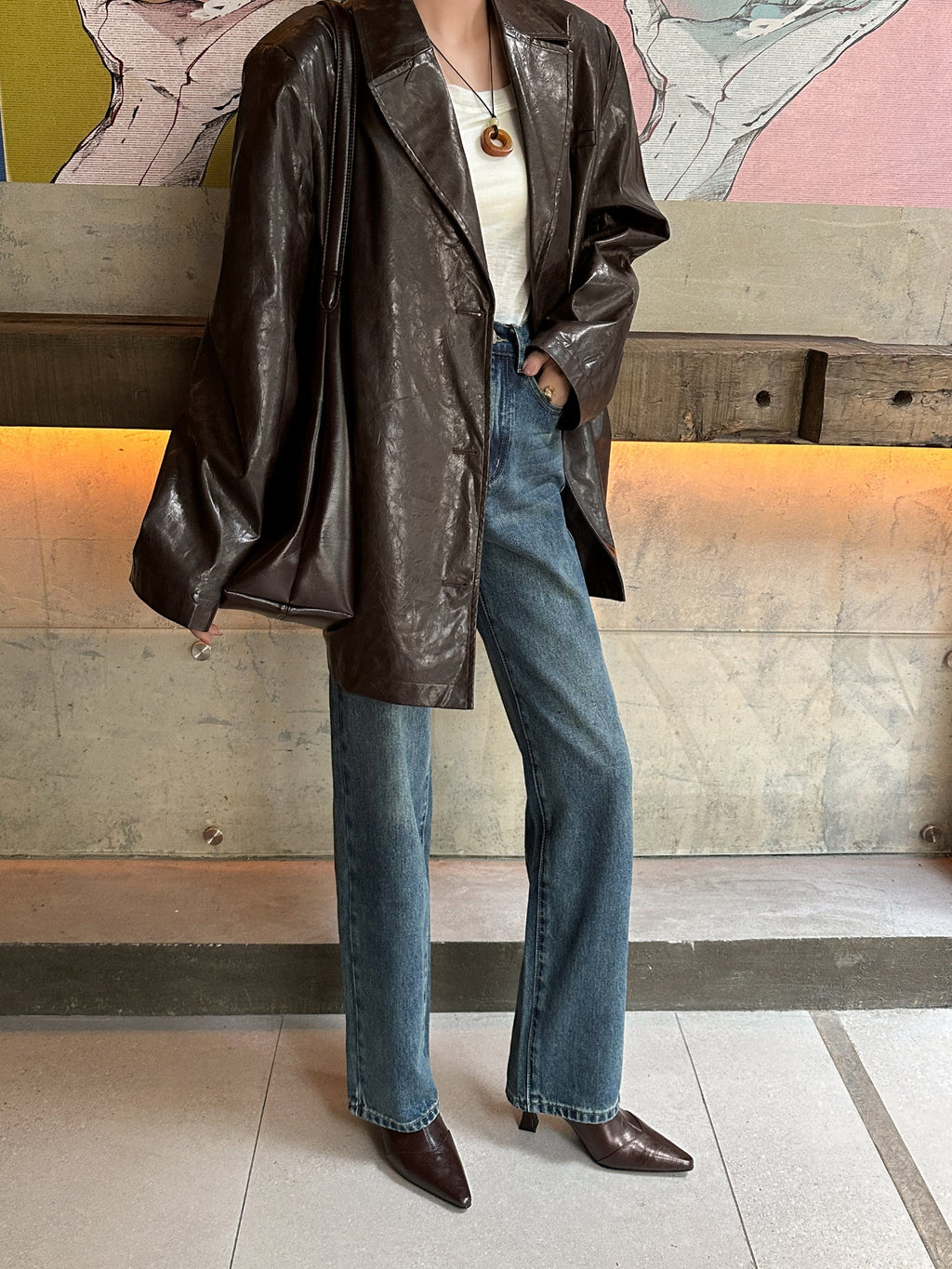 발렌티나 스틸레토 스판 앵클부츠 (7.5cm)