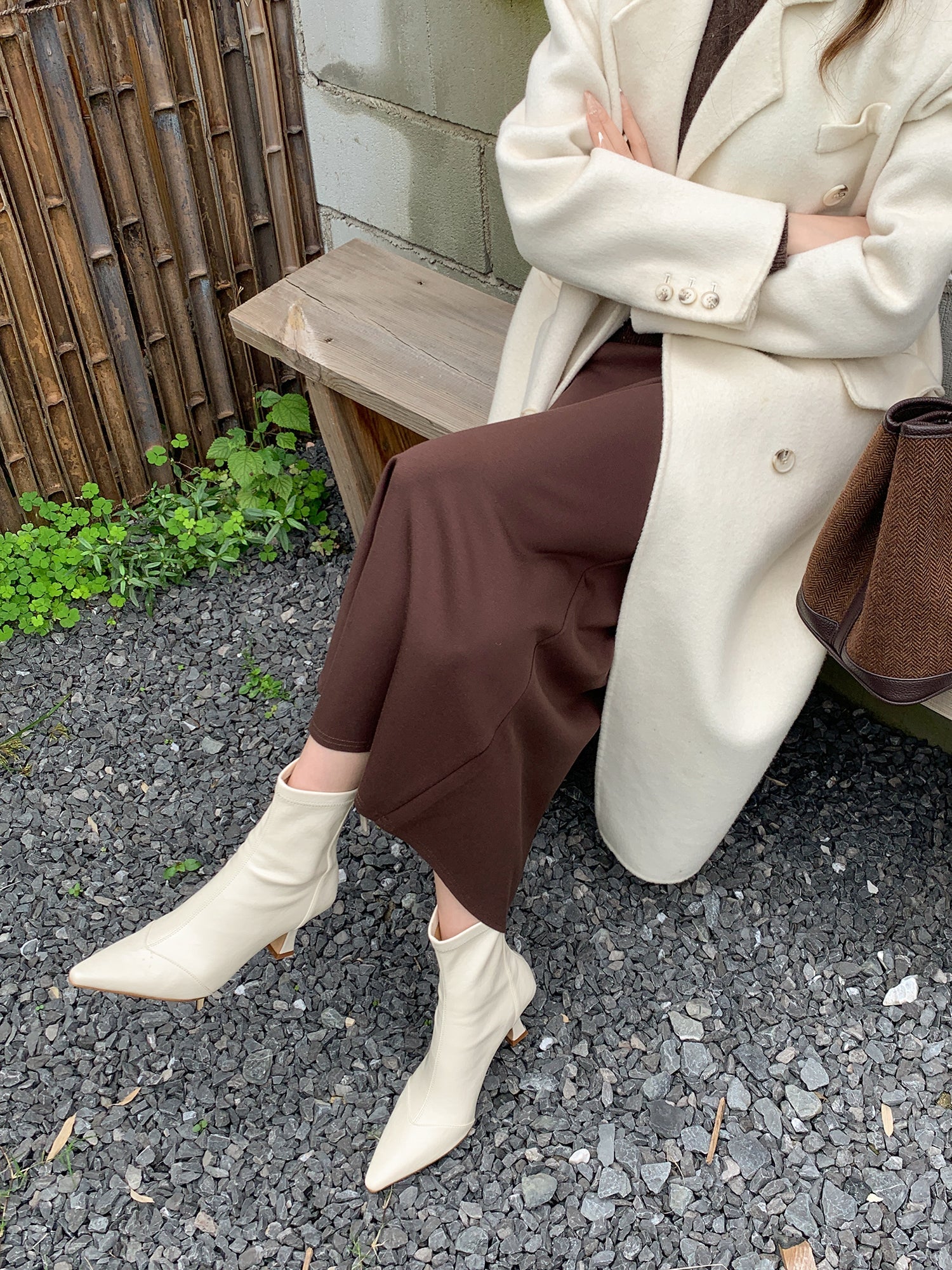 발렌티나 스틸레토 스판 앵클부츠 (7.5cm)