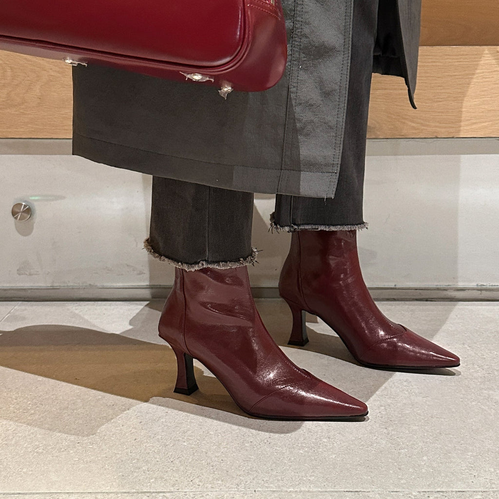 발렌티나 스틸레토 스판 앵클부츠 (7.5cm)