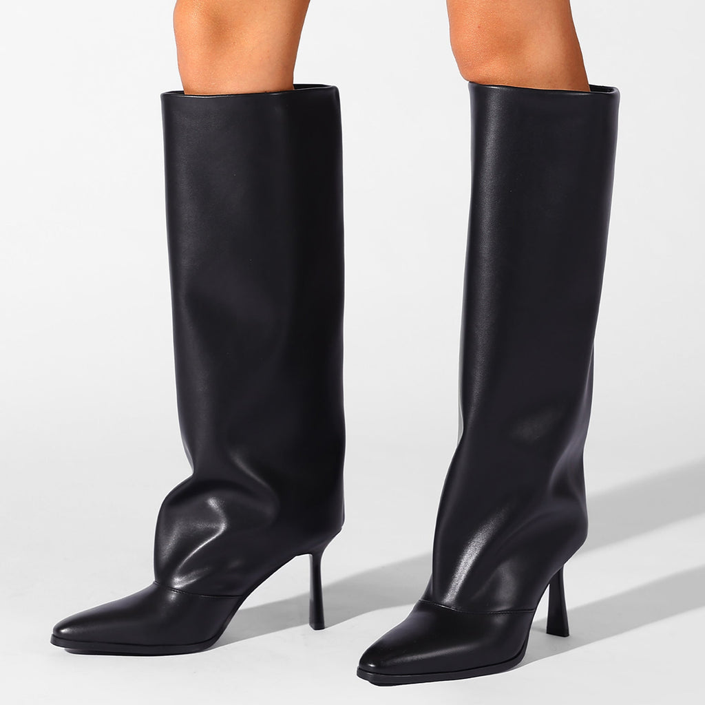 The Vesper Wide-Shaft Knee Boot