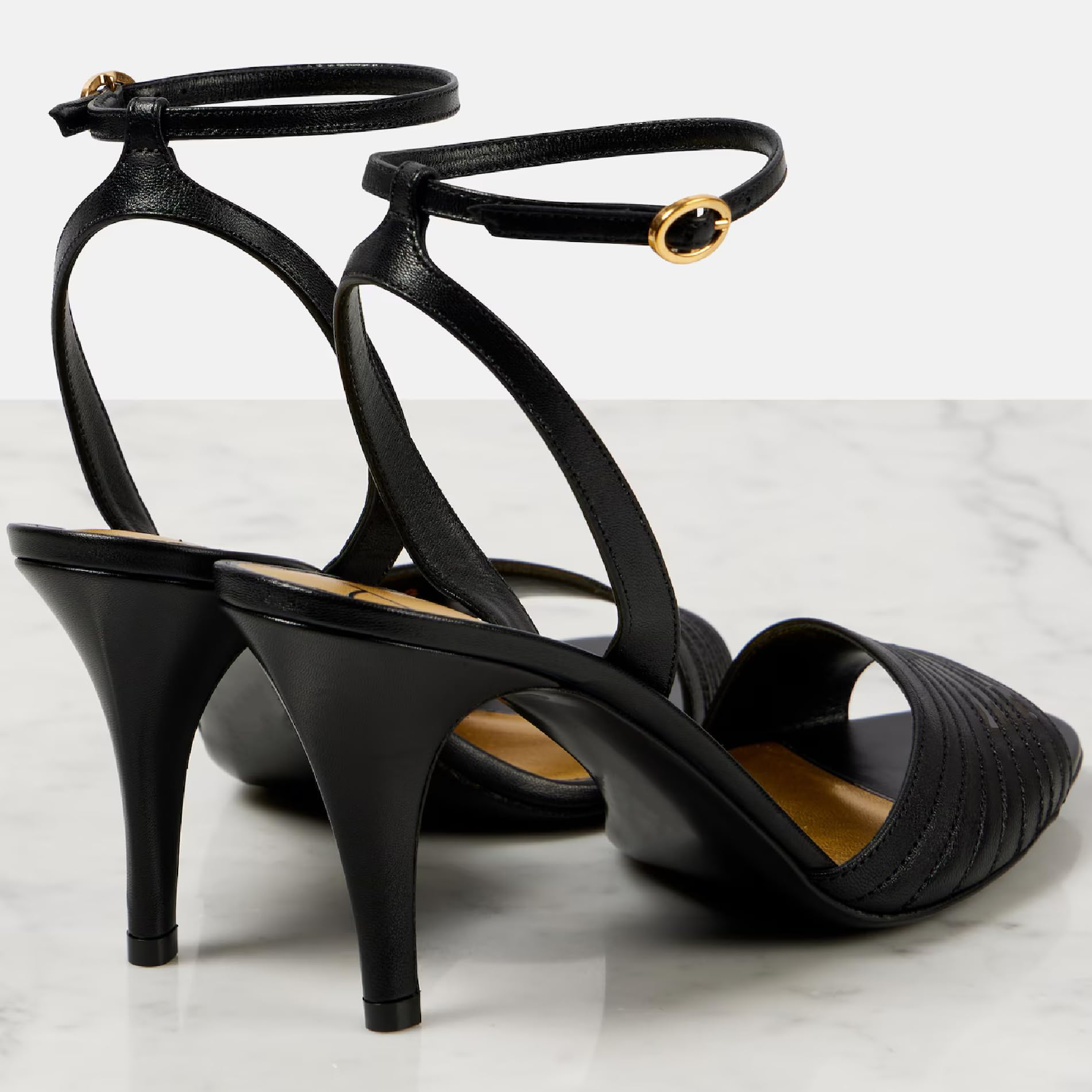 The Vivian Ribbed Stiletto Sandal